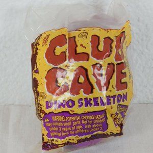 Wendys Kids Club Cave Dino Skeleton Purple Egg New Original Packaging Vtg 1996